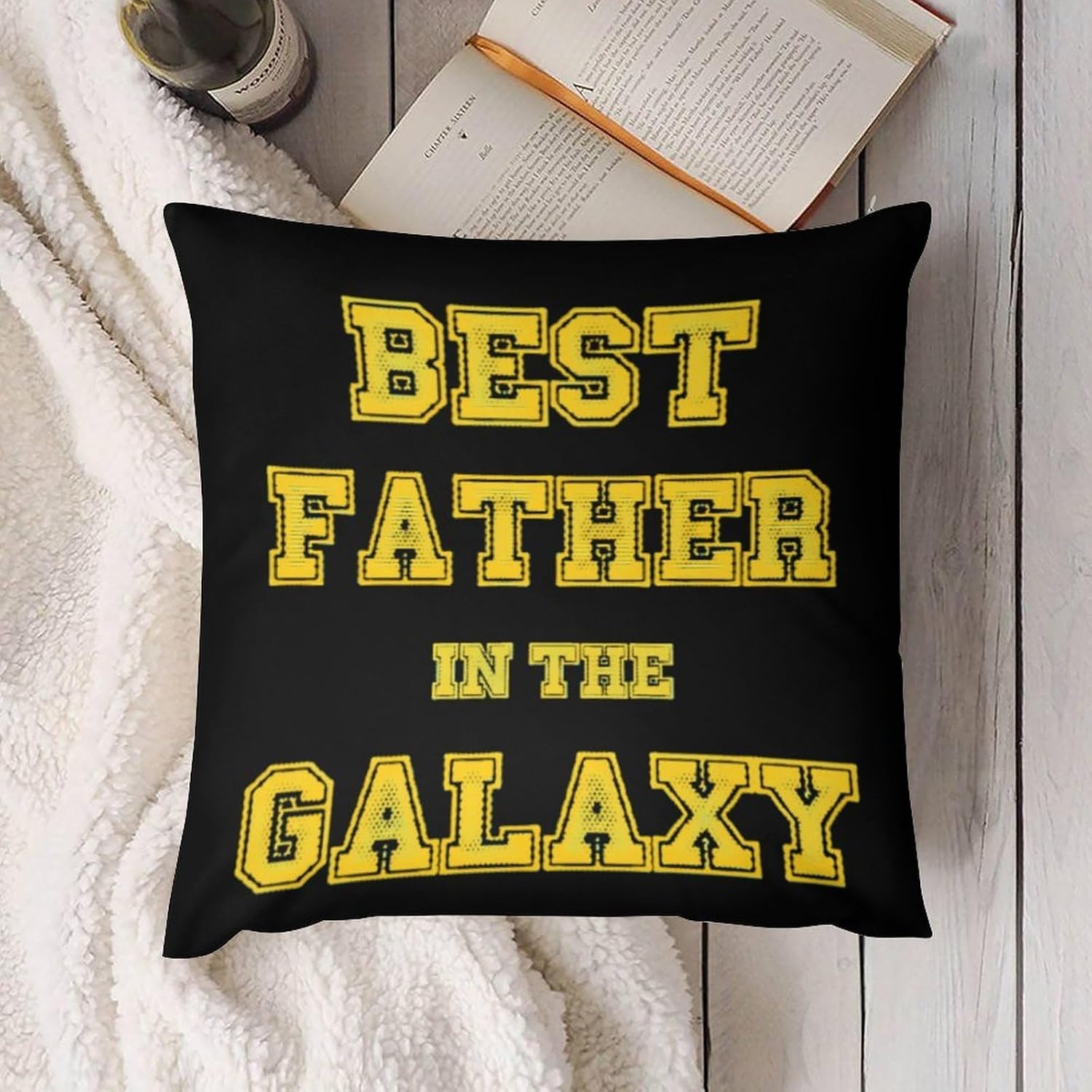 Best Father in The Galaxy 2Pcs Decorative Plush Throw Pillow Cover image 3