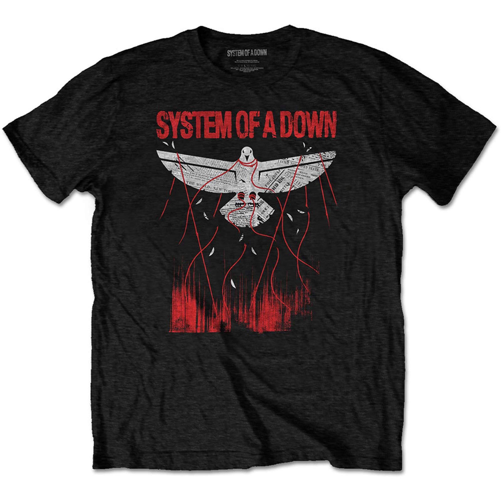 Down T-Shirt - Black - 2XL