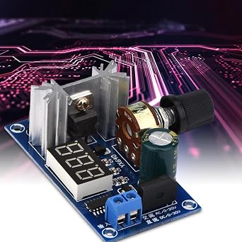 Ac Dc Voltage Regulator Adjustable, LM317 2A Digital Display Adjustable Voltage Regulator for Converting Tension You Need, DC 3-30V AC 3-20V to DC 1.25V-28V Output Voltage