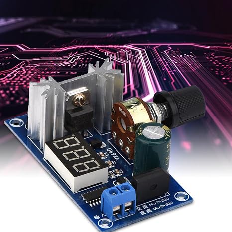 Ac Dc Voltage Regulator Adjustable, LM317 2A Digital Display Adjustable Voltage Regulator for Converting Tension You Need, DC 3-30V AC 3-20V to DC 1.25V-28V Output Voltage
