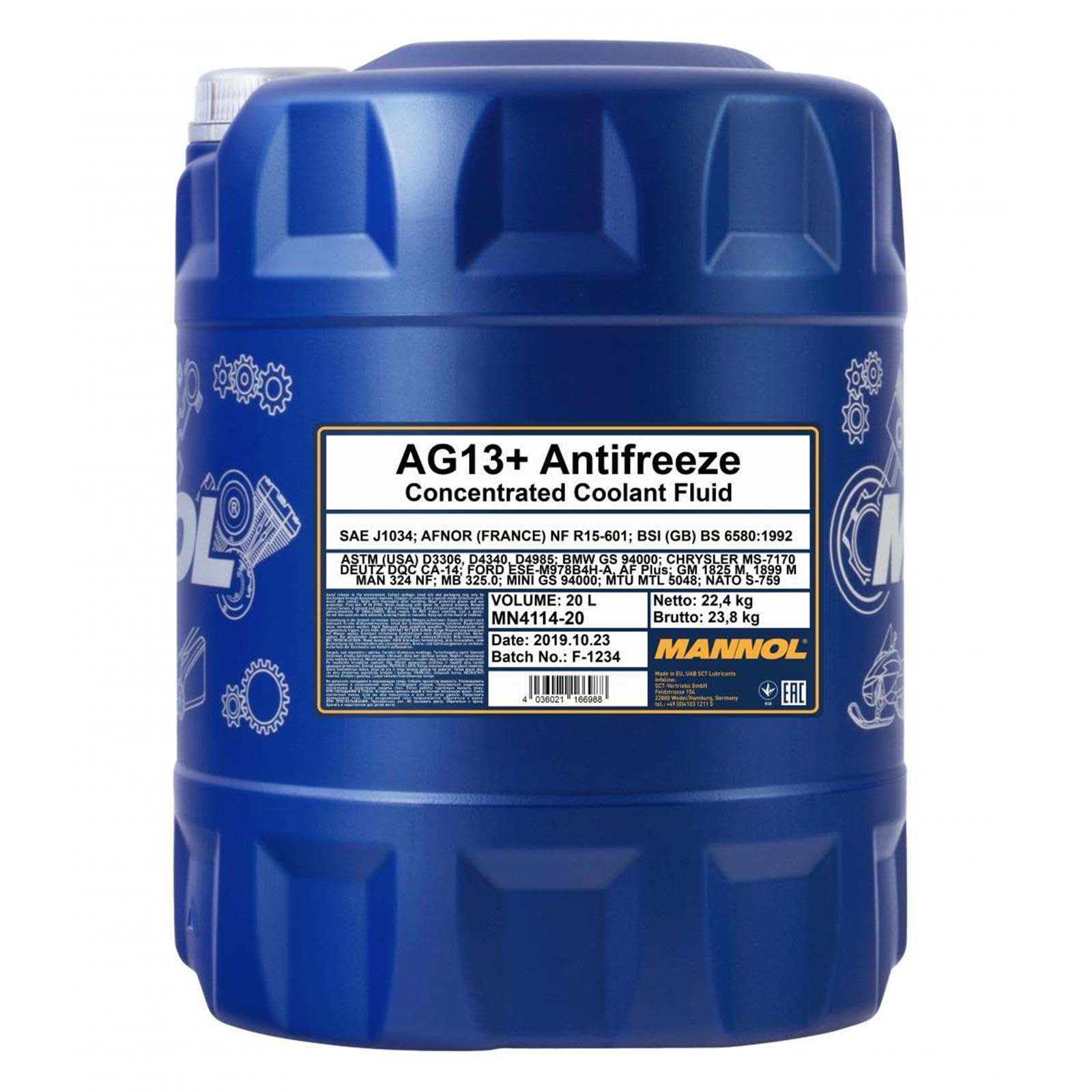 MANNOL MN4114-20 Anticongelante 20L amarillo