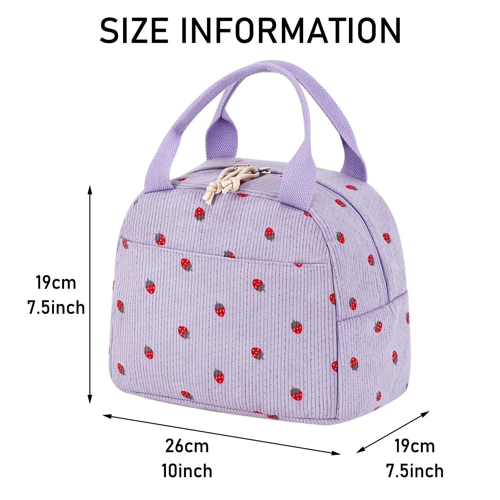 JSTHHTT Sac Isotherme Lunch Bag Noir - Sac Repas Portable Pour Bureau, École Et Pique-Nique