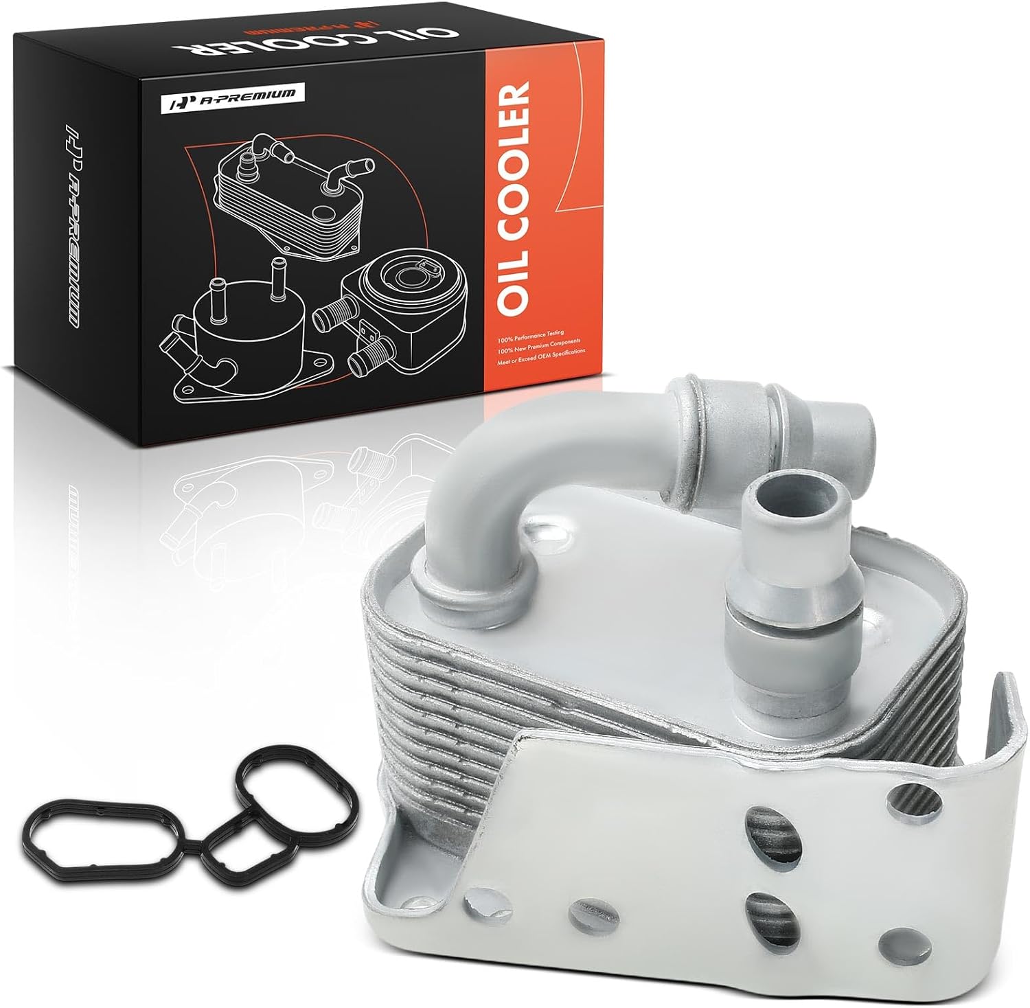 A-Premium Engine Oil Cooler Compatible with BMW E36 Series 318i 1998 E81/E87 Series 120i 2006-2012 L4 1.9L 2.0L