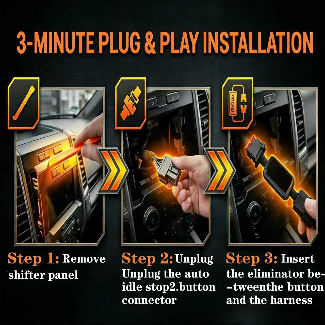 Auto Start Stop Eliminator Compatible with Toyota Tacoma 2024 2025 2026, Disable A-Off Idle Engine Disabler/Canceller, Plug & Play Autostop Harness Module