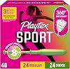 Tampones Playtex Sport, paquete múltiple Regular/Super, sin fragancia, 48 unidades 1
