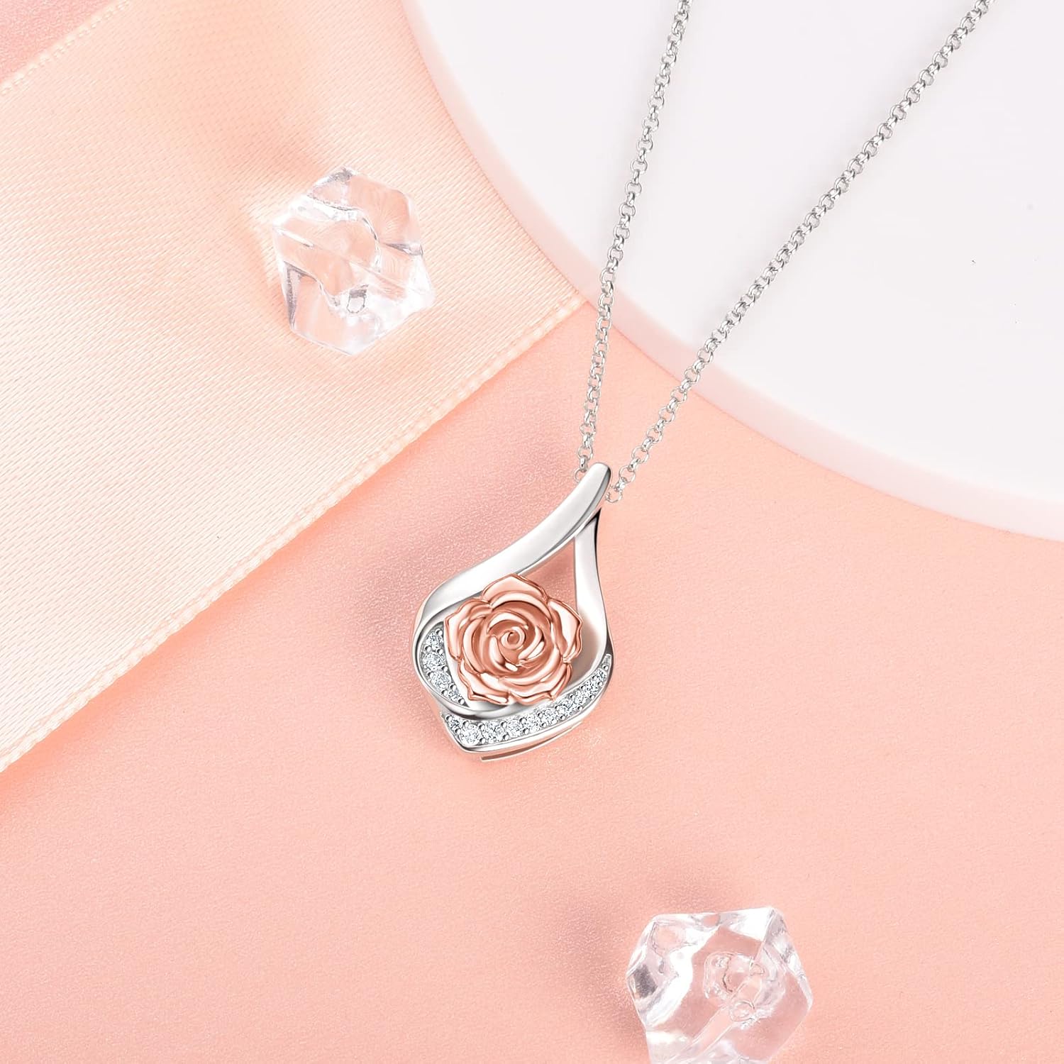 Cremation Jewelry 925 Sterling Silver Teardrop Urn Necklace for Ashes Heart Shape Memorial Keepsake Pendant for Human Ashes for Women Gift - Image 5