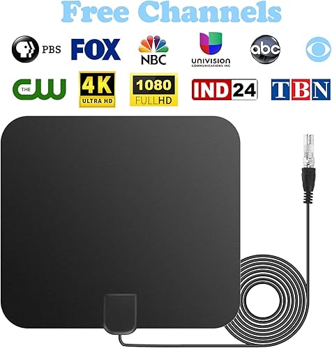 Miniatura 6 de Antena de TV digital HD amplificada de largo alcance de más de 250 millas - Compatible con 1080p para VIZIO Tv modelo D32f-F1 - Amplificador de