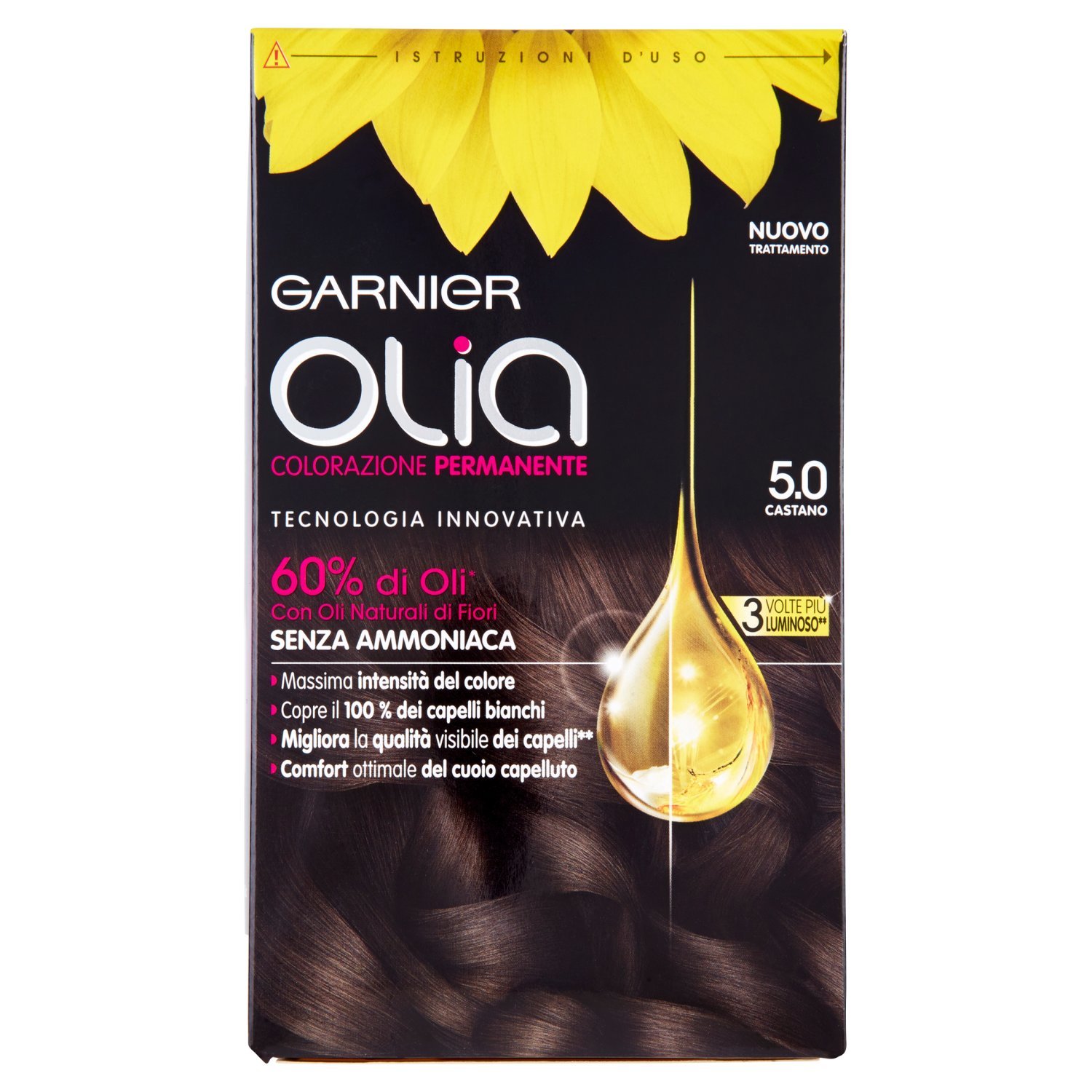 Garnier Olia Colorazione Permanente, 5.0 Castano
