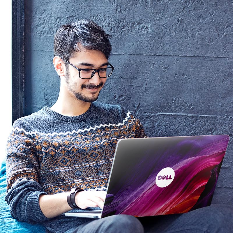 Image of Galaxsia DSGN 787 Full Body Laptop Skin Bubble-Free| Laminated & Removable | HD Quality Sticker for Laptops Upto 15.6 Inches Compatible with DELL