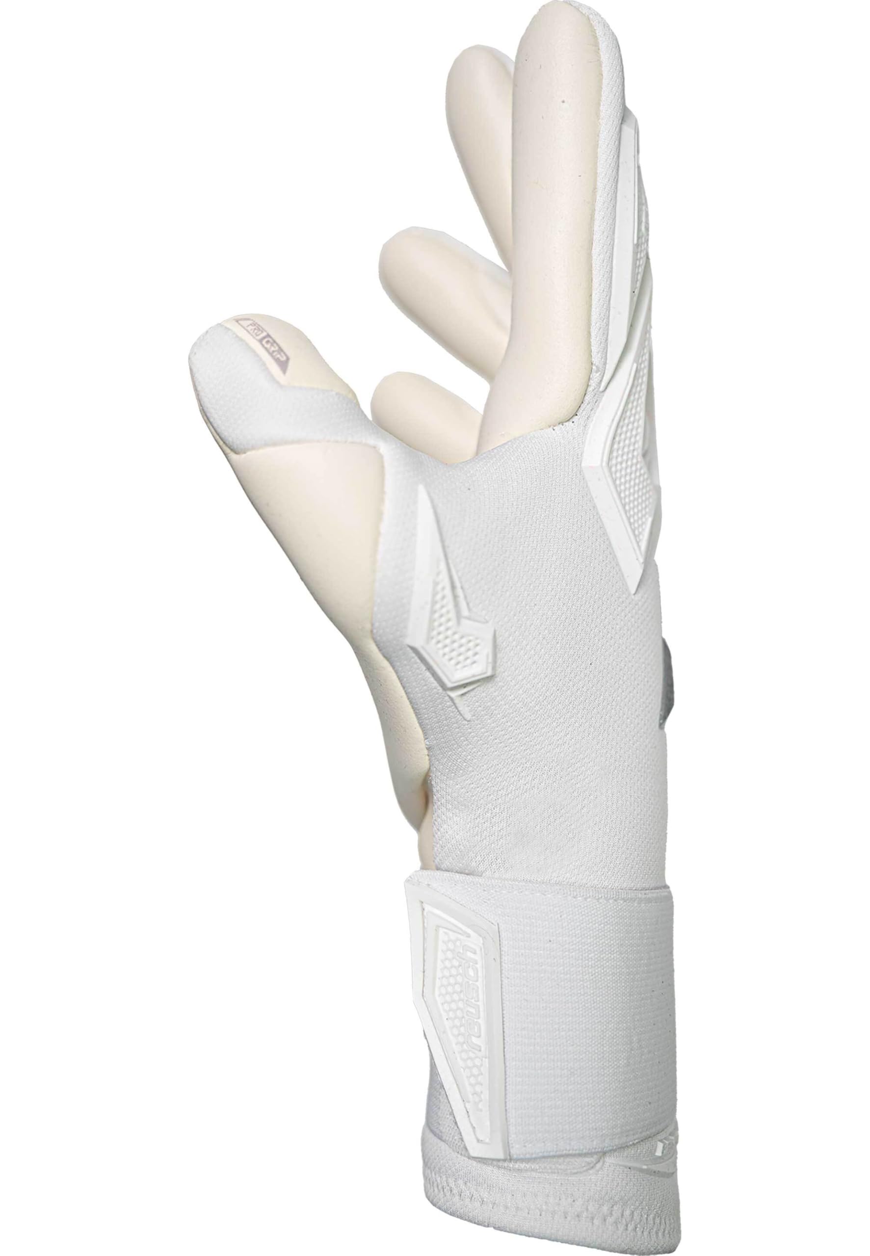 Reusch Guanti da portiere professionale adulti|ottima presa e tenuta sicura | Schiuma adesiva professionale da 4 mm, per allenamenti e partite, per erba sintetica e naturale, Taglie 7-11, Raptor Pro