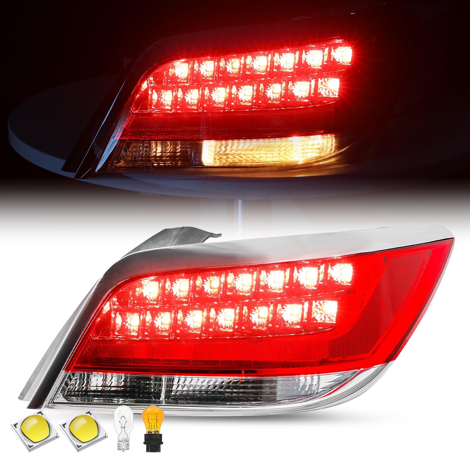 JSBOYAT Tail Light Assembly for 2010-2013 Buick Lacrosse & Allure Outer LED Rear Taillight OE Direct Replacement Brake Tail Lamp LH (Left Driver Side)