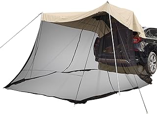Barraca de carro,KKcare Toldo Lateral Extensão Traseira do Carro Guarda-sol Barraca do Veículo Toldo Lateral Abrigo de Carro Canopy Praia Abrigo de Sol para Acampamento Ao Ar Livre Caminhadas Pesca