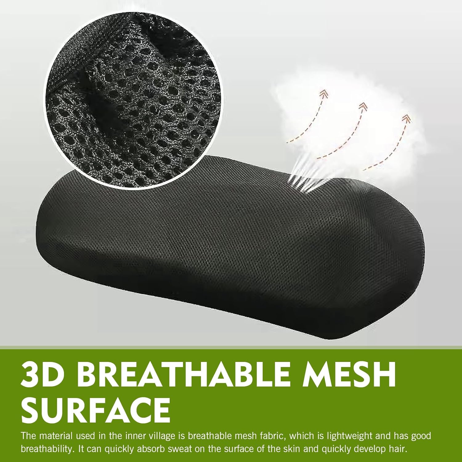 Motorcycle Seat Cover, Heat-Insulating & Non-Slip Seat Cover with Elastic, Honeycomb Breathable Mesh Fabric Mat, Universal for Most Motorcycles (Black #M)