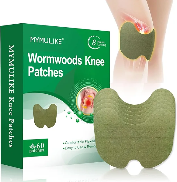 MYMULIKE 60PCS Knee Patches, Herbal Knee Patch, Warming Herbal Patches for Knee Patch Paste Long Lasting Reduction of Joint Uncomfortable