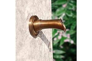 7.63" Solid Brass Water Fountain Spillway with Exquisitely Crafted Waterfall Spout for...