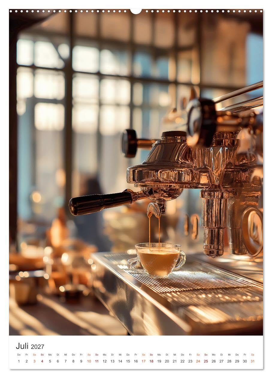 Zeit für Kaffee (hochwertiger Premium Wandkalender 2027 DIN A2 hoch), Kunstdruck in Hochglanz: Emotionale Genussmomente, intensiv, inspirierend und voller Wow-Effekt. (CALVENDO Lifestyle)
