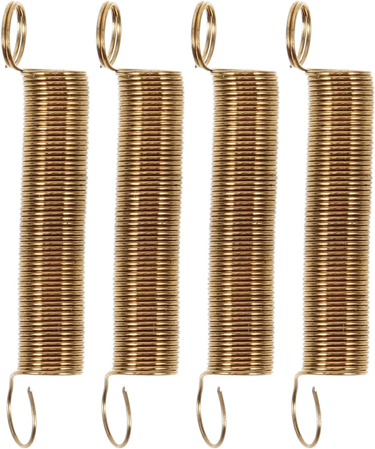 jojofuny 4pcs Mechanical Wall Clock Tension Springs - Springs and Hooked Ends for Mechanism Alarm and Antique Grandfather Clock Restoration - Wide Compatibility & Easy to Install