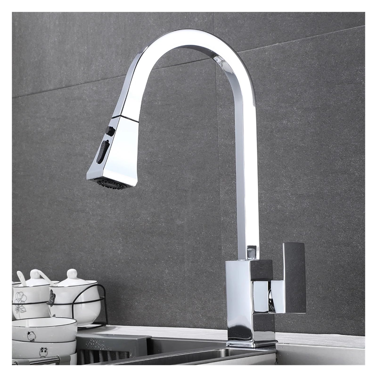 Robinet de cuisine installation facile mitigeur évier anti éclaboussures