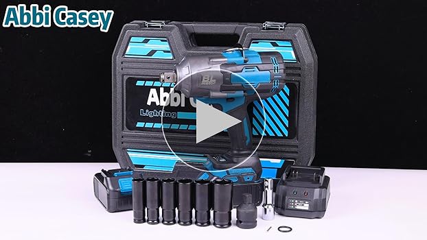 Impact Wrench 3/4 inch, Brushless Power Impact Gun, 1400Ft