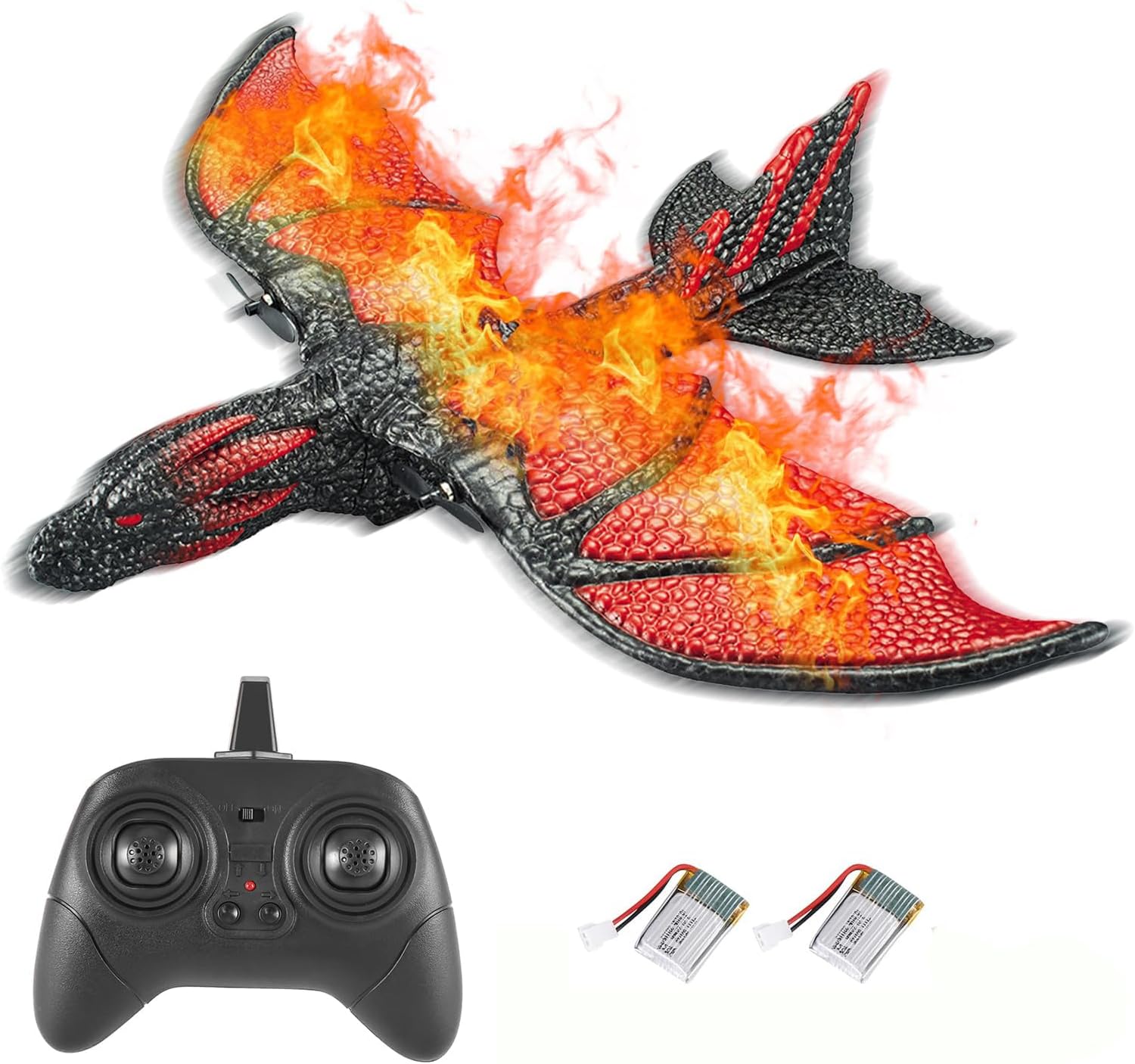 GoolRC Remote Control Plane RC Airplanes 2.4Ghz Remote Control Airplane with Gyro Stabilizer, EPP Foam Glider Toy for Beginners Adults 2 Batteries