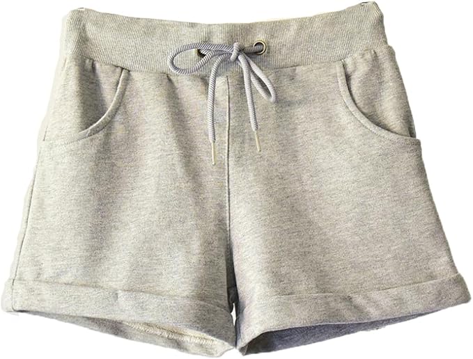 Amazon ネストカニーナ カジュアル ショートパンツ 短パン 部屋着 ヨガ ジム アウトドア 海 ビーチ ランニング L グレー ショート ハーフパンツ 通販