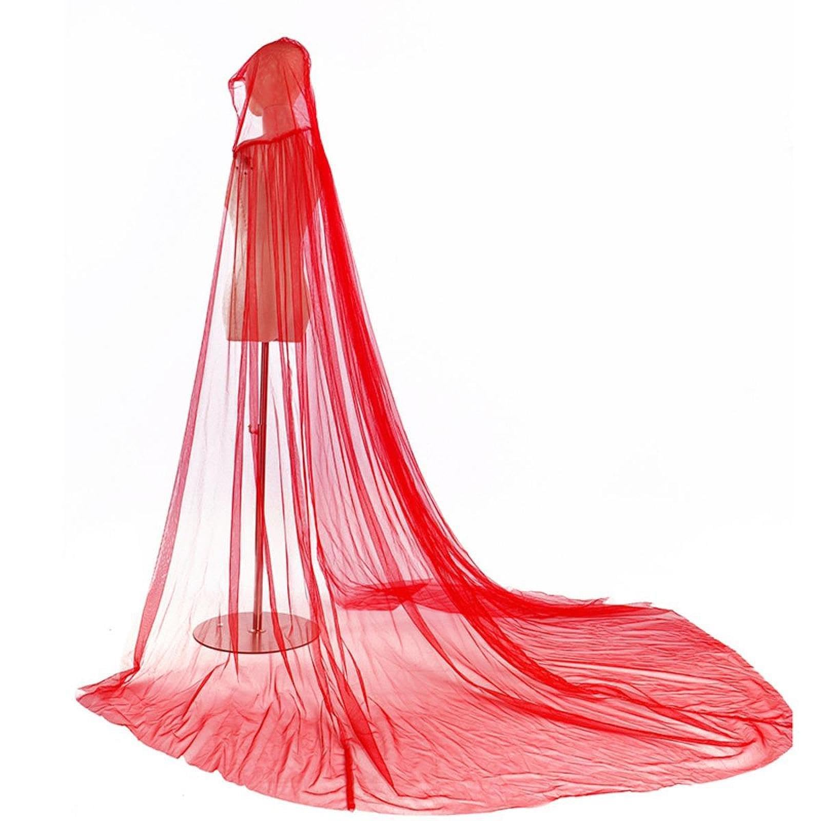 Cape Médiévale Douce pour Les Célébrations de Mariage, Rouge