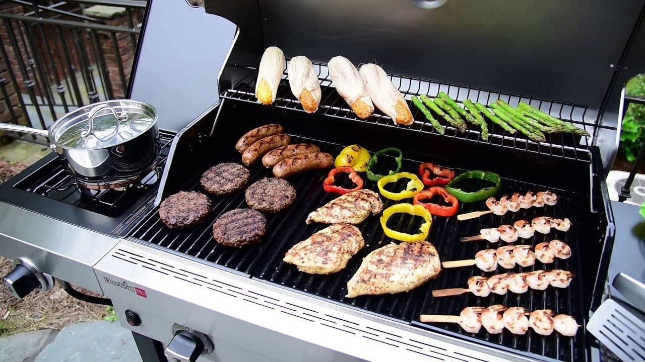 GFTIME 43.2cm Griglia a infrarossi per Charbroil Performance Tru Infrarossi 3 fuochi 450 Grill a Gas, Griglia in Acciaio porcellanato Pezzi di Ricambio per griglia Charbroil 463371116 463370919