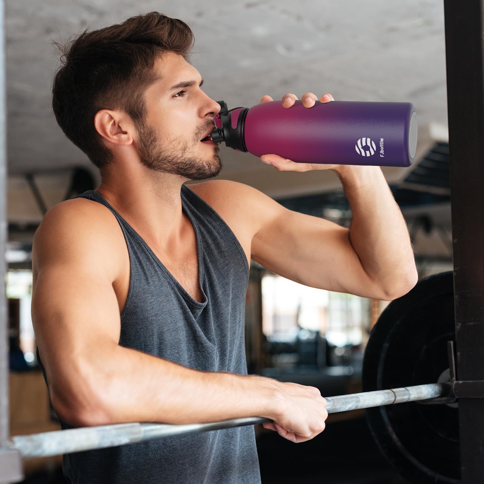 Fjbottle Borraccia Termica con Tappo magnetico 1500ML, Bottiglia Termica per Bambini - Senza BPA/Senza Perdite Borracce acciaio inox per Scuola, Sport, Palestra, Ciclismo