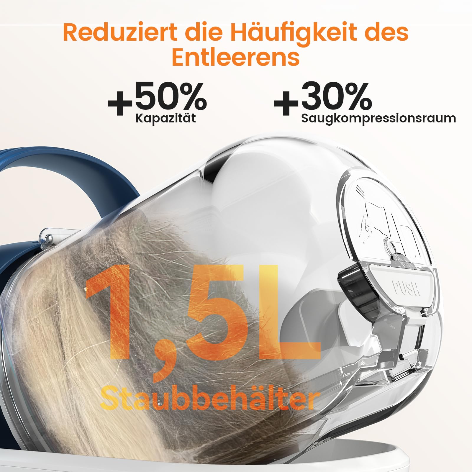 oneisall Hundeschermaschine mit Staubsauger, Super Saugkraft mit 12000 Pa Saugt 99.99% der Tierhaare, Leise Schermaschine Hund Katze Hundehaarschneidemaschine mit 7 Pflegewerkzeugen
