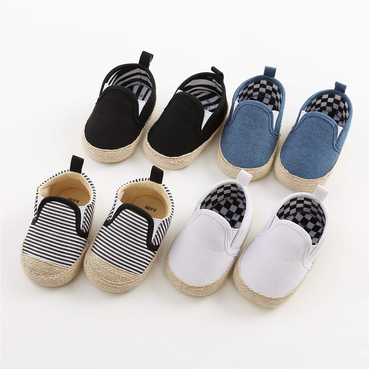 Bambino Scarpe Espadrillas Suola Morbida Ragazzo Tela Sneaker Infantile Antiscivolo Traspirante EU