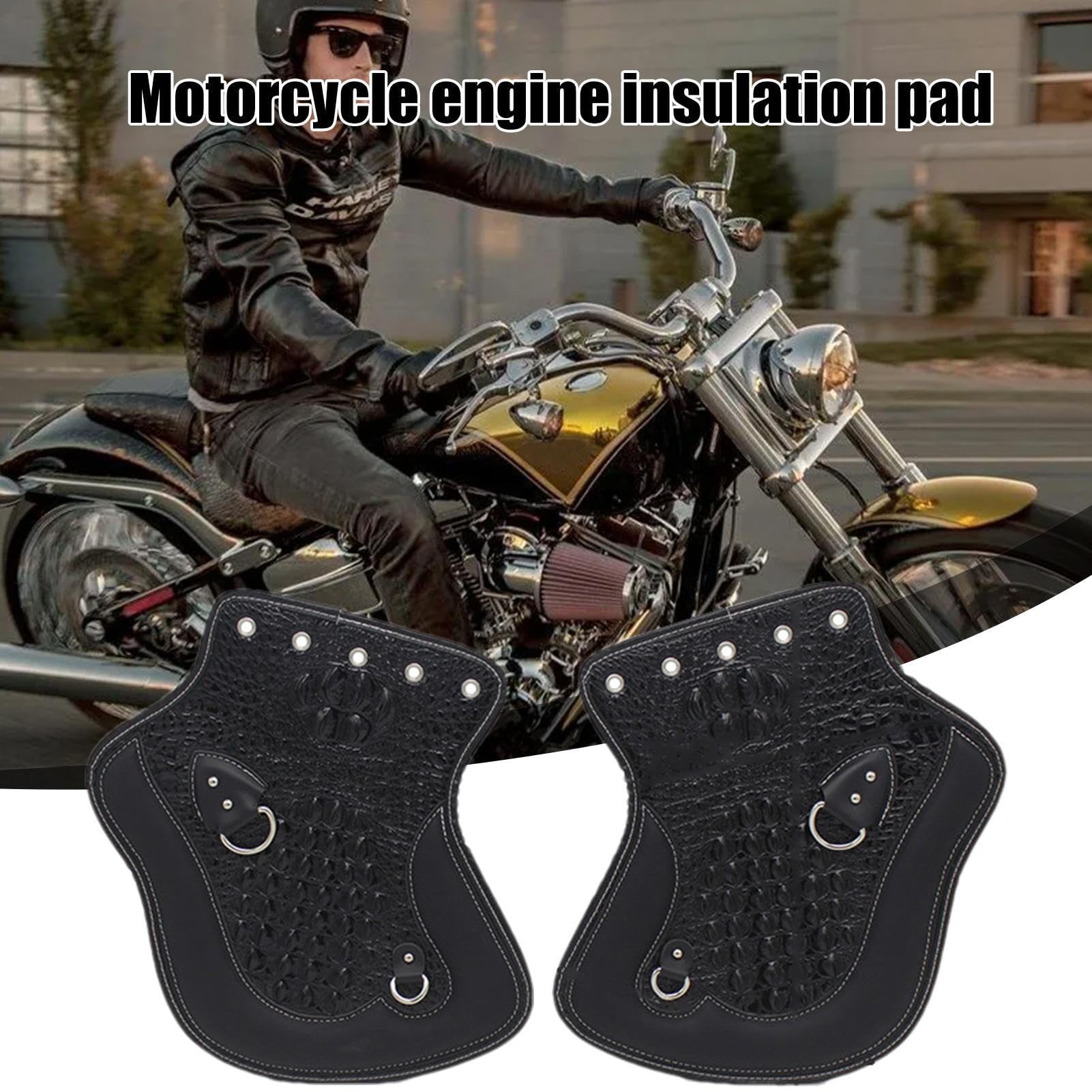 Copritubi per moto, protezione anti-calore per le gambe, protezione portatile per moto, protezione anti-scottatura multifunzionale