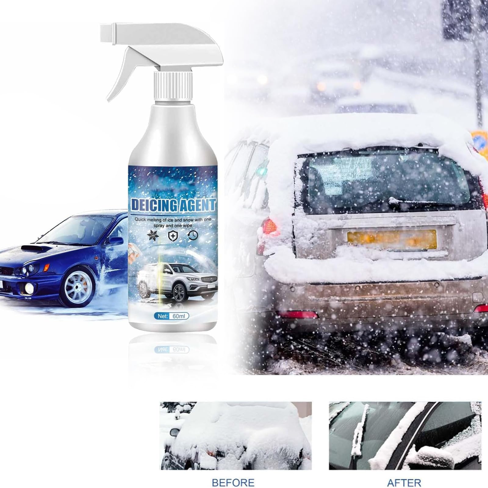 Dispositif Antigel Pour Voiture, électromagnétique, Moléculaire, Déneigement, De479, Fenêtre De Voiture, Noir, Accessoires De Voiture