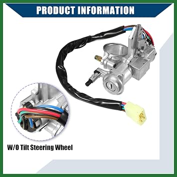Motoforti No.MB894755 Ignition Switch Starter with Keys for Mitsubishi L200 Cyclone Mighty Max 1986-1994 / Inner/Durable / 1 Set Long-lasting