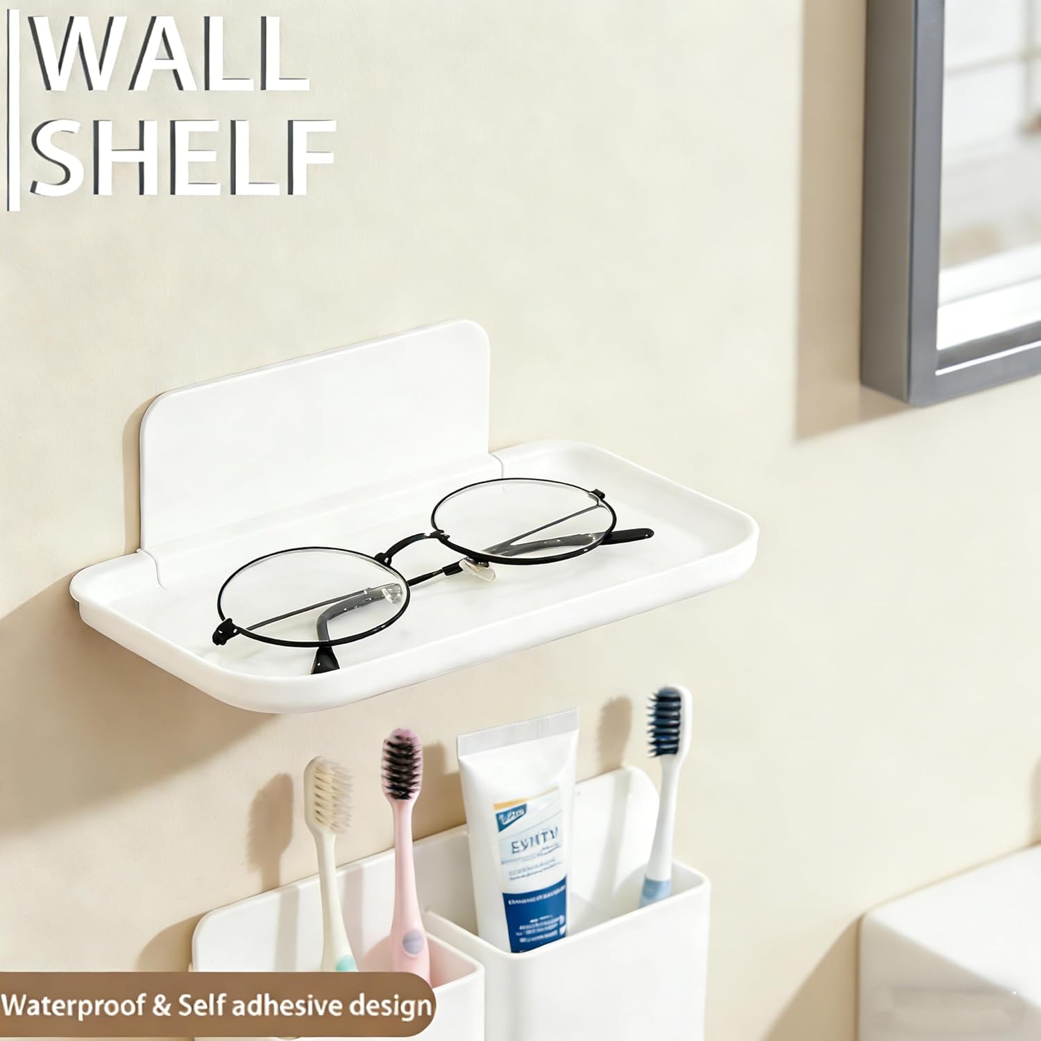 Folding RV Shelf, Fold Down Plastic Storage Rack | Space-saving fold-down shelf for RVs and small spaces. Stores phones, keys and small essentials within easy reach.