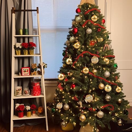 Miniatura 23 de AMS 2.36''/60mm 34ct Christmas Ball Large Ornaments Party Decorations Shatterproof Festival Pendant Hangings for Xmas Tree Decor (60mm, Purple)