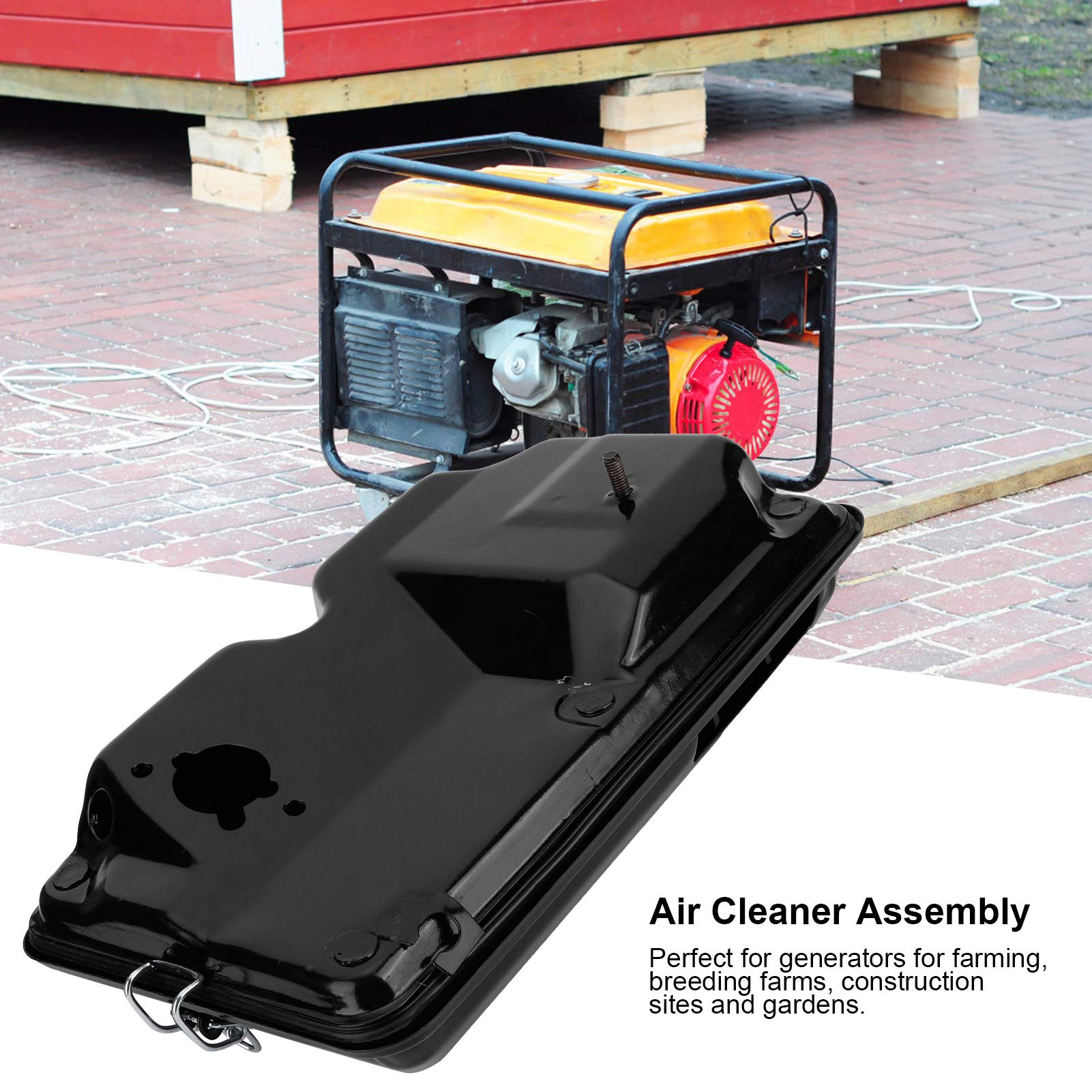 Ensemble de Filtre à air de générateur, pièces de Rechange durables de Haute qualité pour générateurs à Essence 188F 190FGX390 GX420, adaptées aux Jardins de Construction agricole