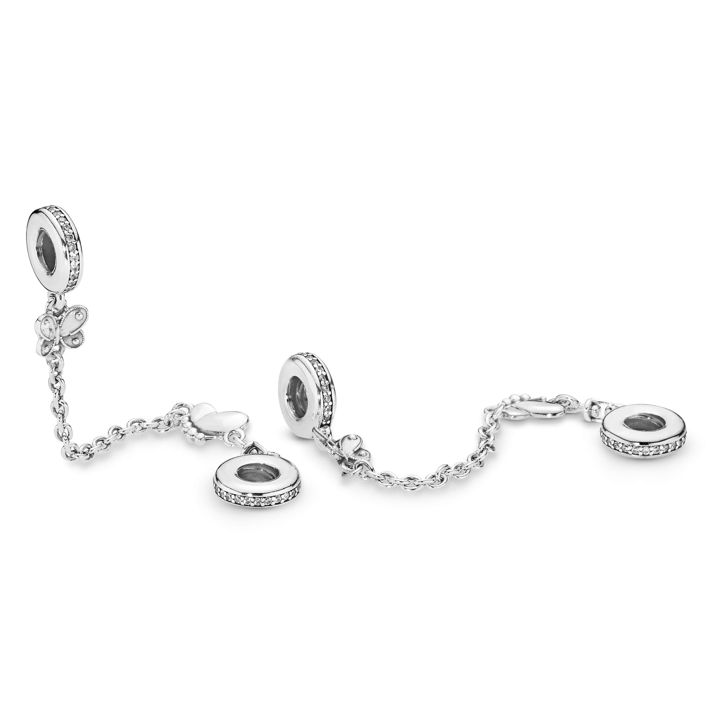 Pandora 797865CZ - Collana di sicurezza con farfalle