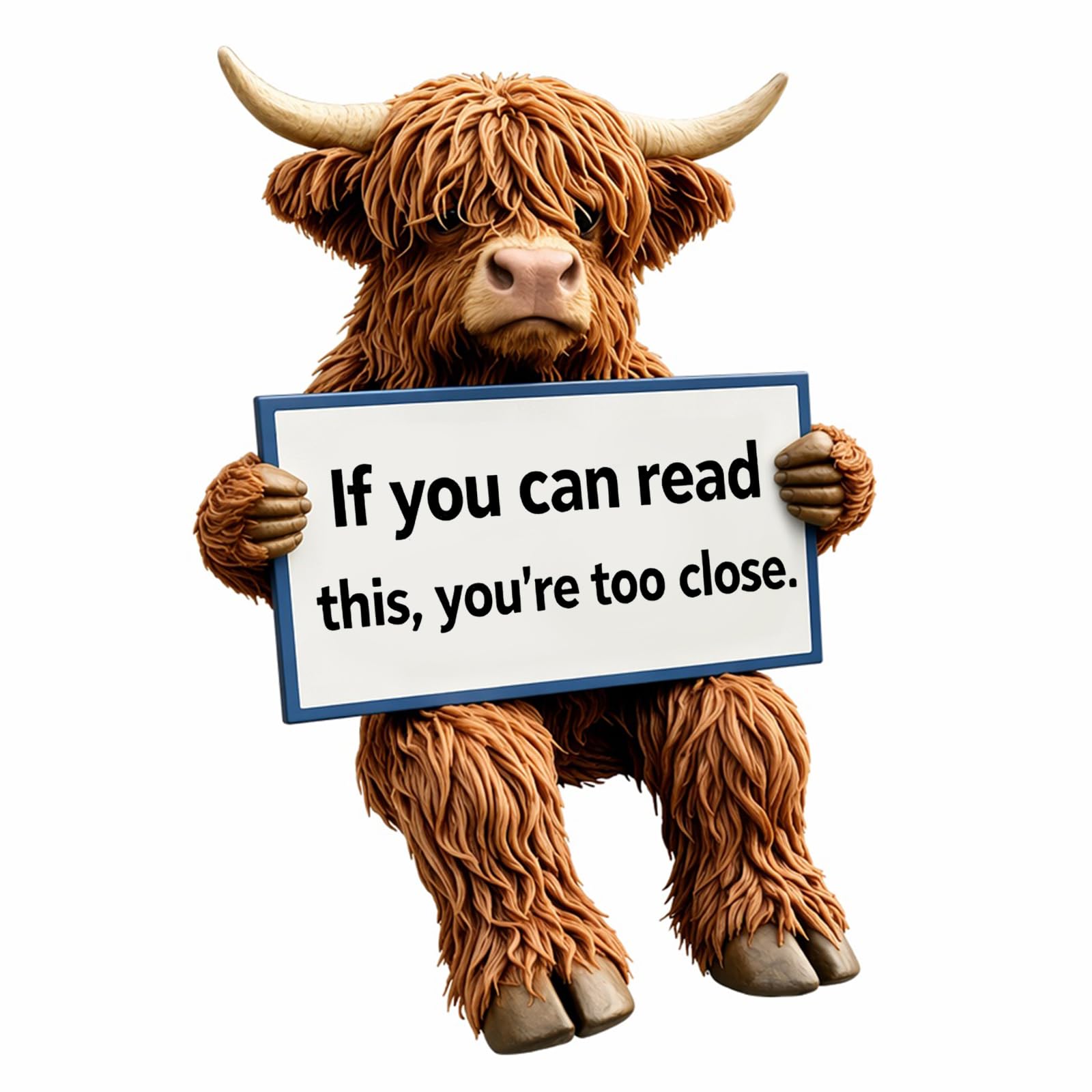 Resin Highland Cow Hitch Cover Fits Receivers Tow Plug for Most Vehicles