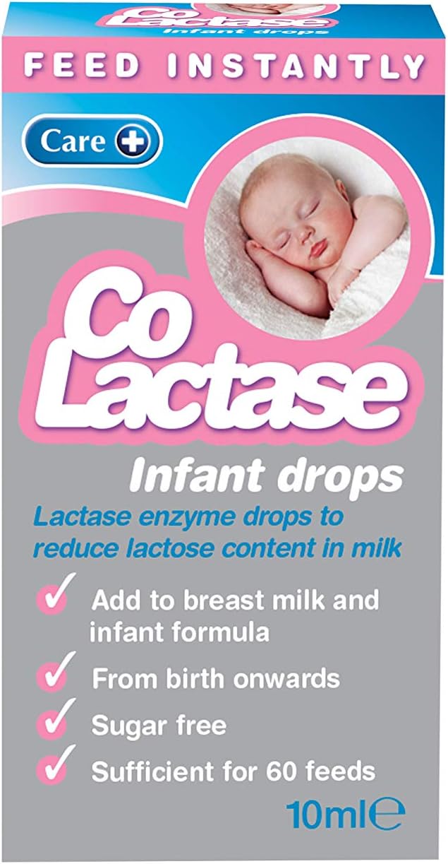 Care CoLactase, Sugar Free, Instant Feed Lactase Enzyme Drops