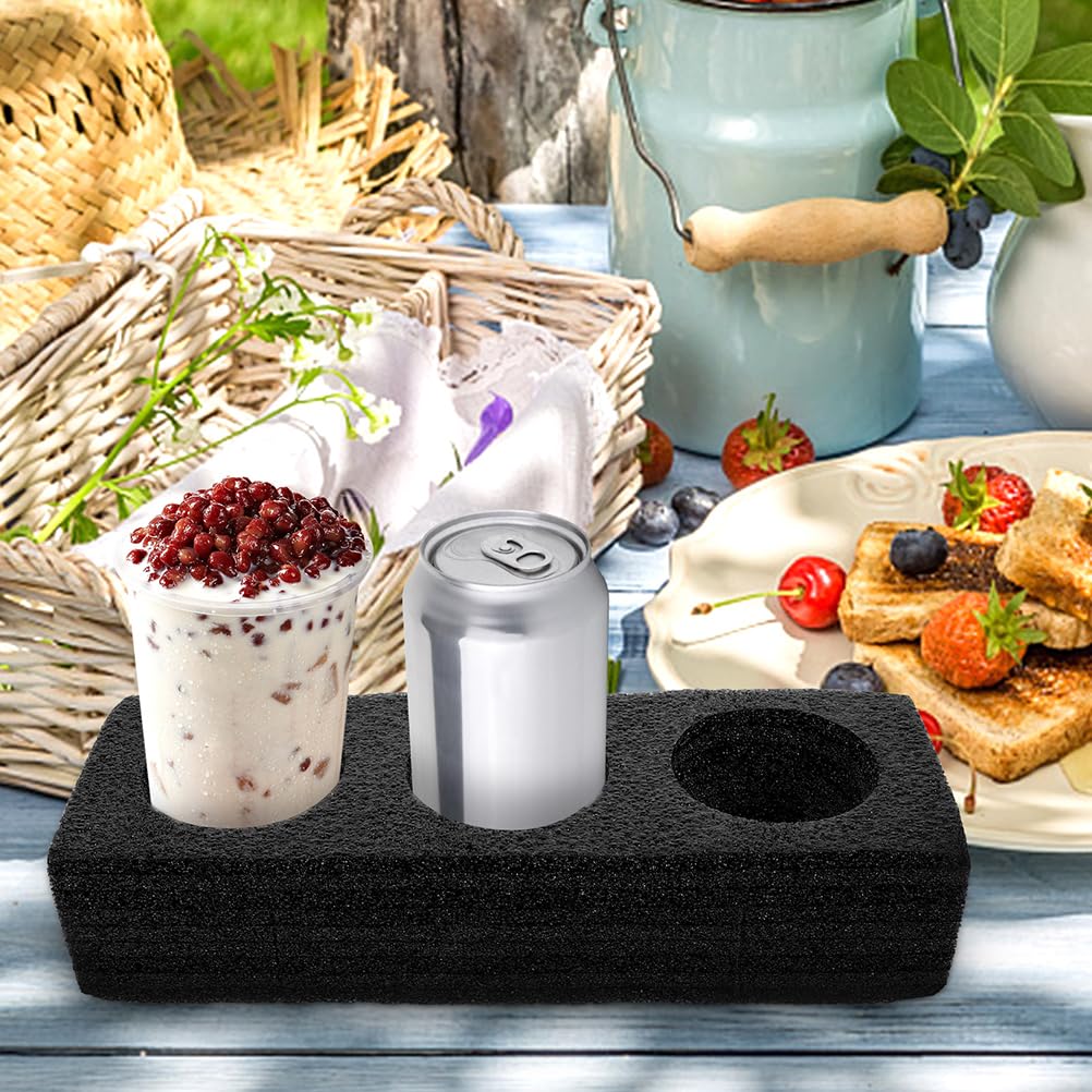 GANAZONO Porte-Gobelet En Mousse 3pcs 8 Plateau Porte-Gobelets Porte-Boissons Plateaux À Emporter Porte-Café Outil D'emballage De Boissons Pour Camping Restaurant Réfrigérateur Décor À La