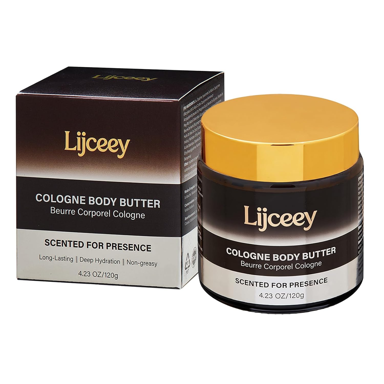 Pheromone Cologne Body Butter for Men - Bergamot Cologne Body Butter with Cocoa Butter & Mango Butter, Deep Hydration, Non-Greasy, Fast Absorbing - Gift for Men 4.23 OZ