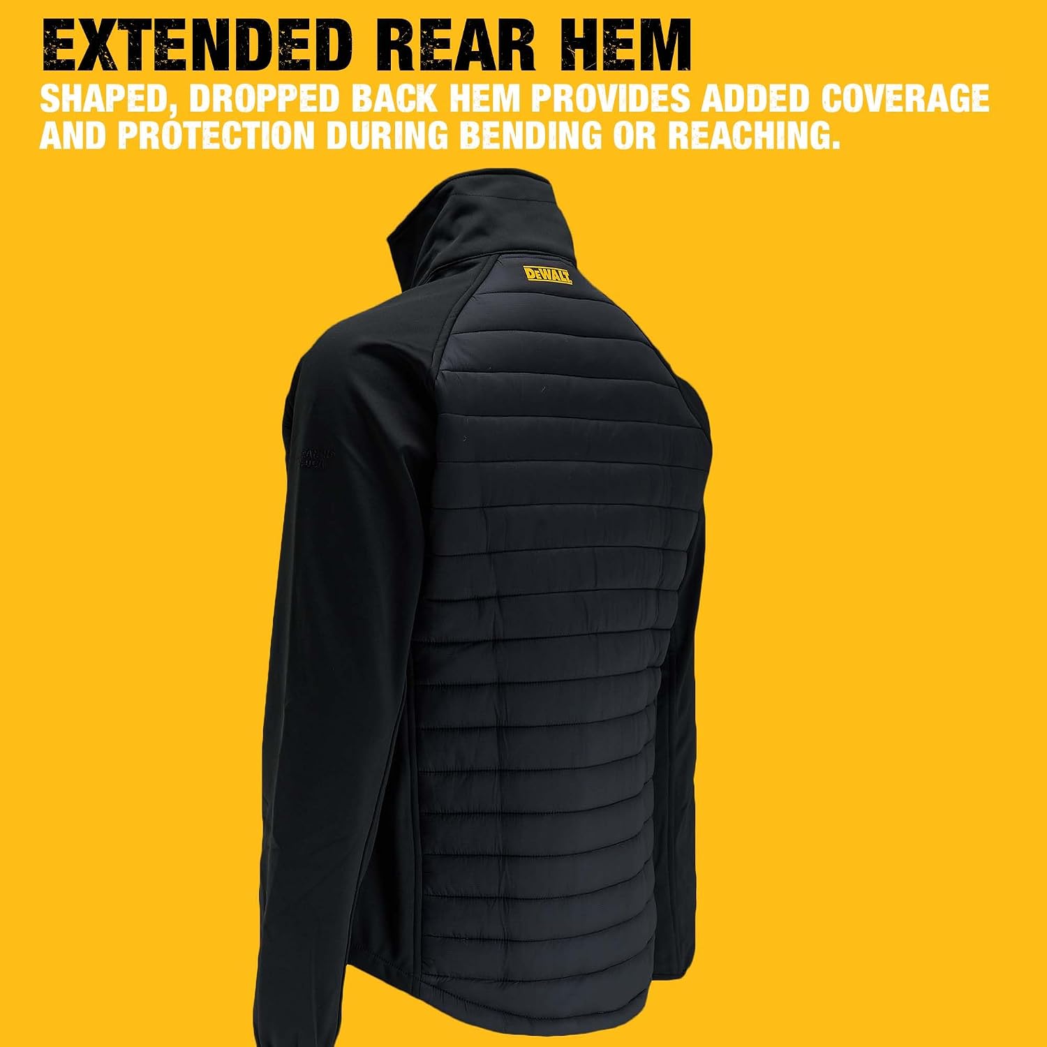 DEWALT Men's Hybrid, Lightweight, Water Resistant, Insulated Work Jacket