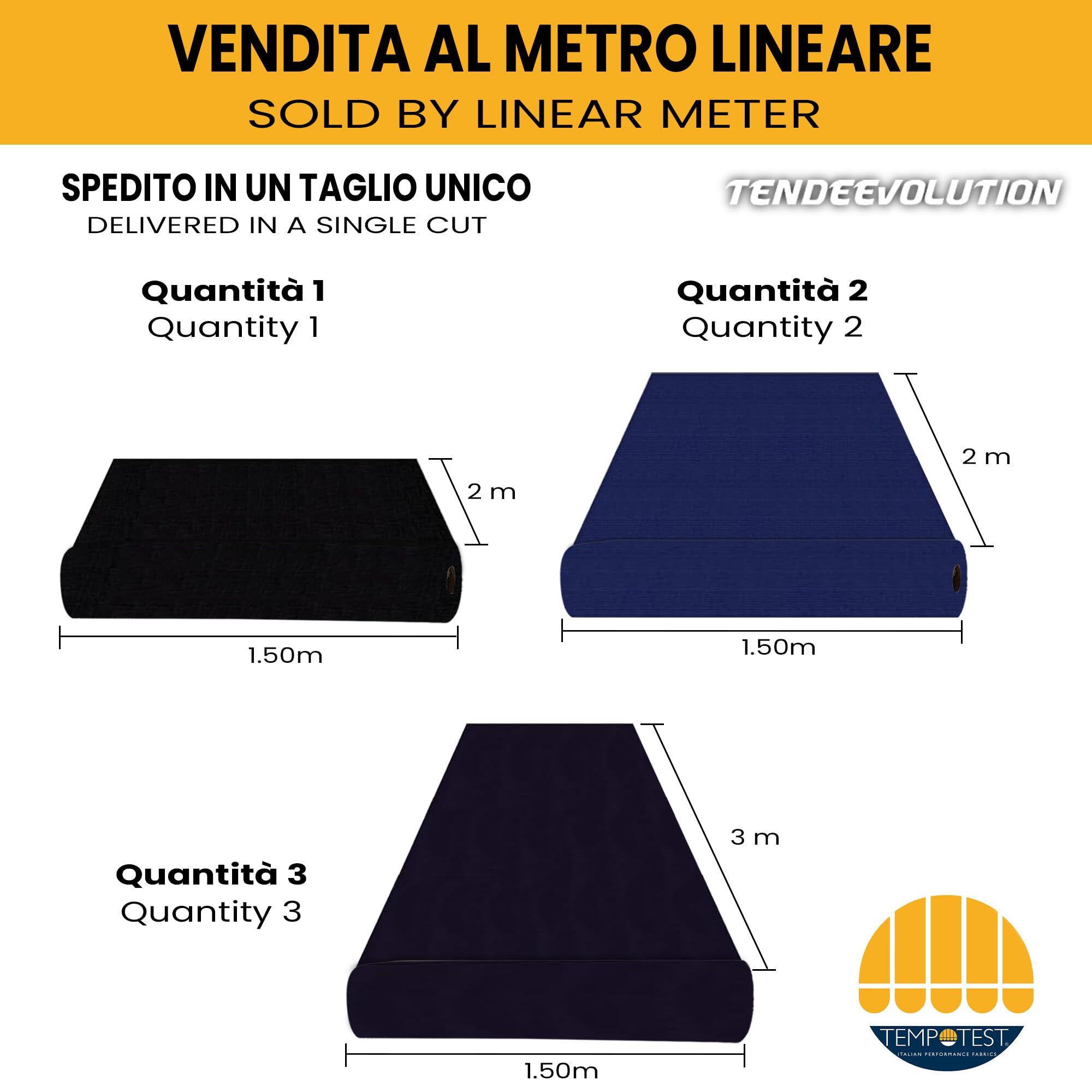 Tessuti E Stoffe Impermeabile In Poliestere Per Hobby Creativi Lunghezza Quantita Al Metro