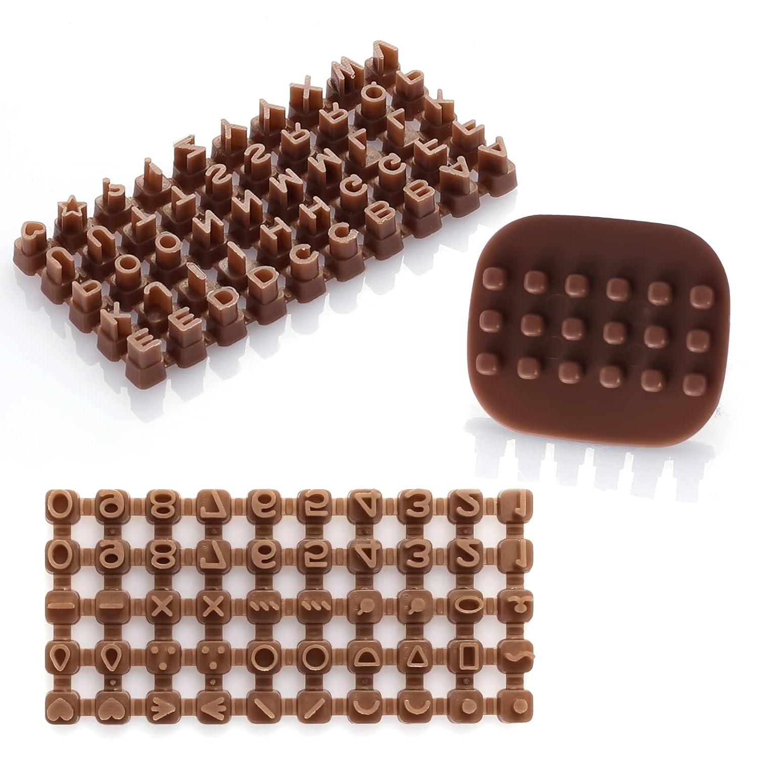 Clay Letter Stamp Set, Tiny Alphabet Letter Stamps for Clay with