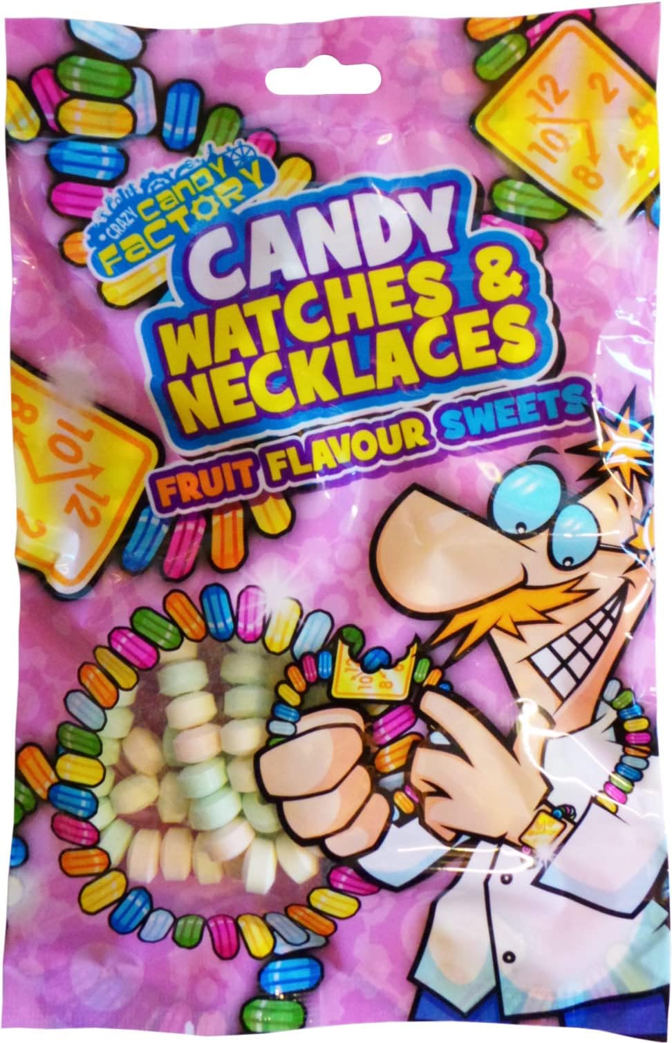 Crazy Candy Factory Hard Candy Necklaces & Watches Bag (2 Bags Supplied)