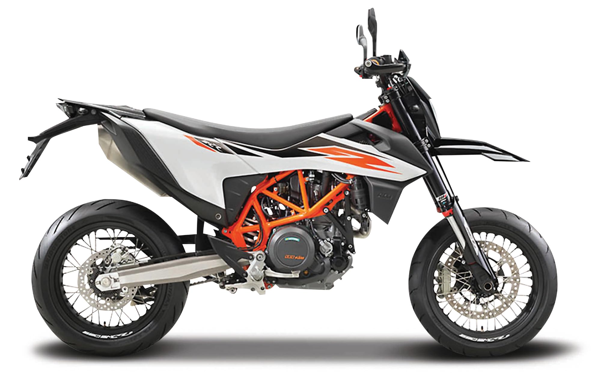 Maisto KTM 690 SMC R Motorbike - 1:18 Scale - Incredibly Detailed Die-Cast Replica Collectible Model Motorcycle, Orange