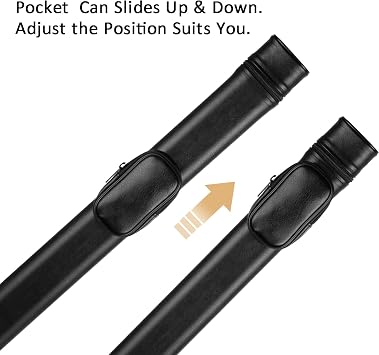 Billiard Cue Cases,Hard Pool Cue Case,Cue Stick Case 1 Stick 2 Holes,PU Cue Stick Case Bag