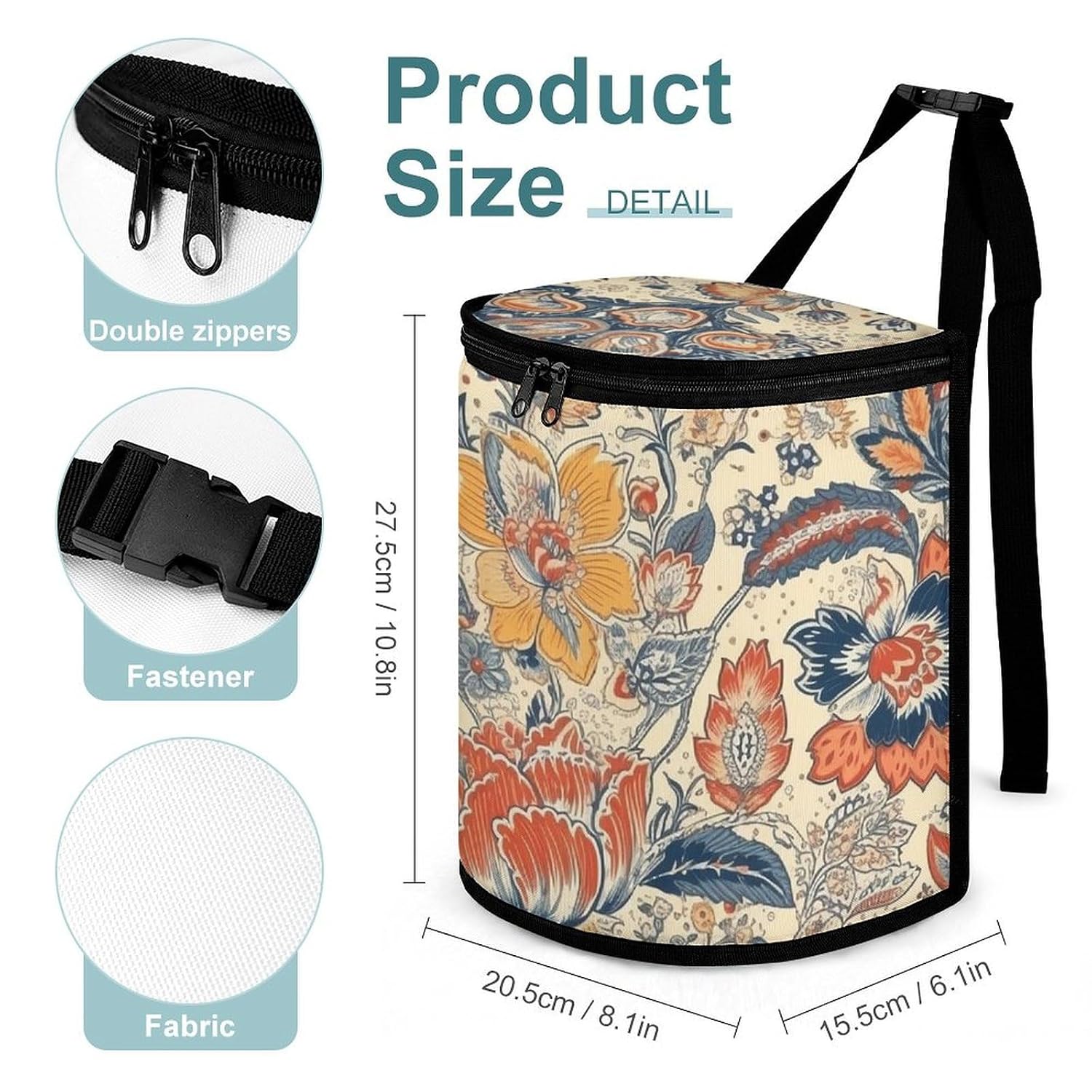 French Country Style Car Trash Can Car Trash Bin Car Garbage Can Trash Can for Car Car Trash Bag Car Trash Can for Women Men Car Garbage Bag Truck Trash Can Garbage Can for Car