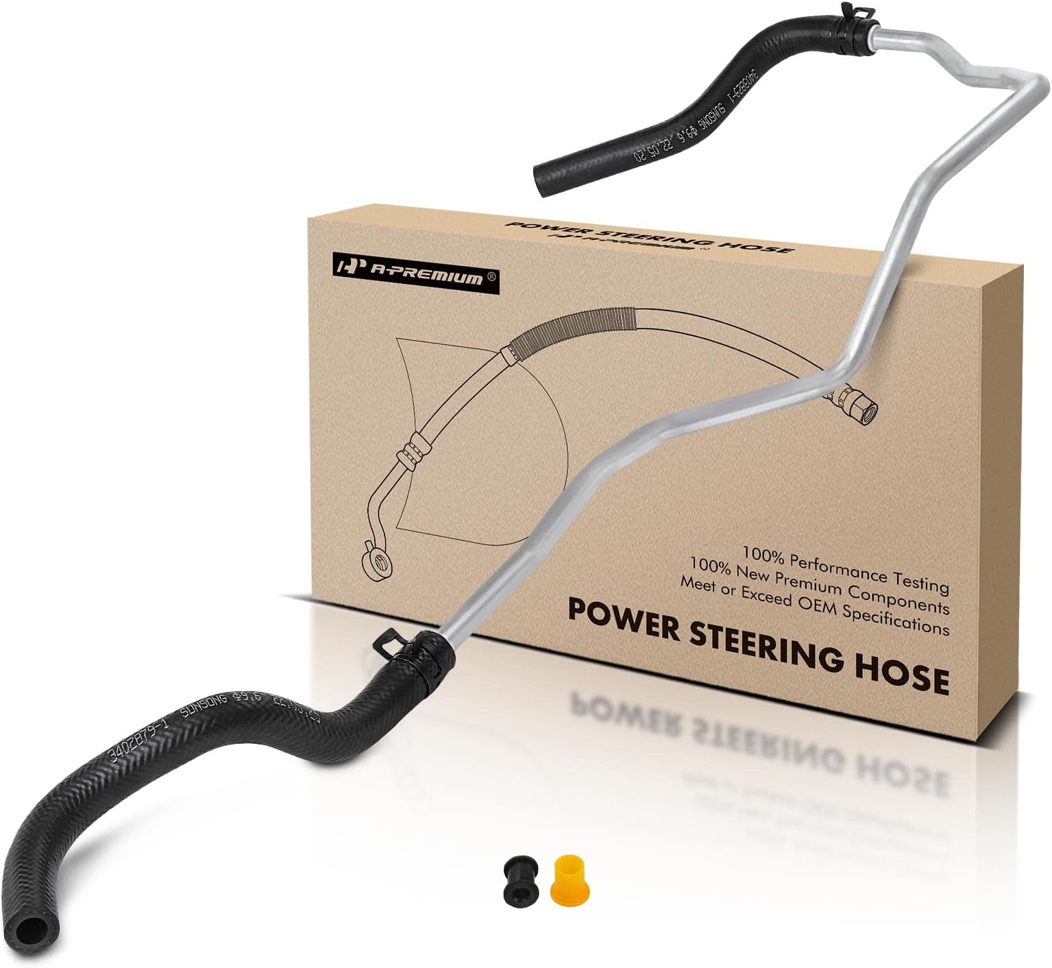 A-Premium Power Steering Return Hose Line Assembly Compatible with Nissan Altima 2002-2006 L4 2.5L Cooler To Reservoir