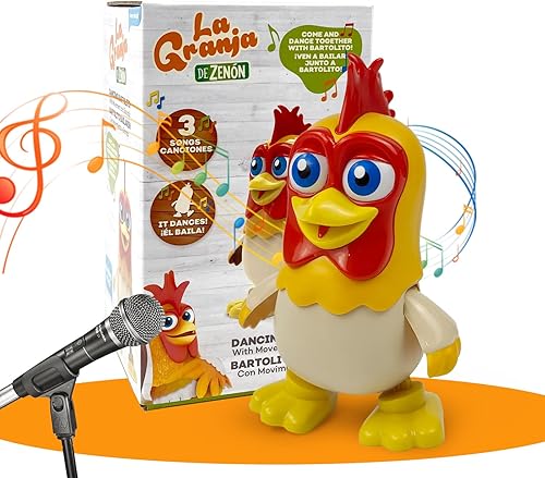 Miniatura 8 de TOYMAKER La Granja de Zenon Bartolito Bartolito - Juguetes para bebés bailarines, música para niños, juguetes educativos interactivos de aprendizaje